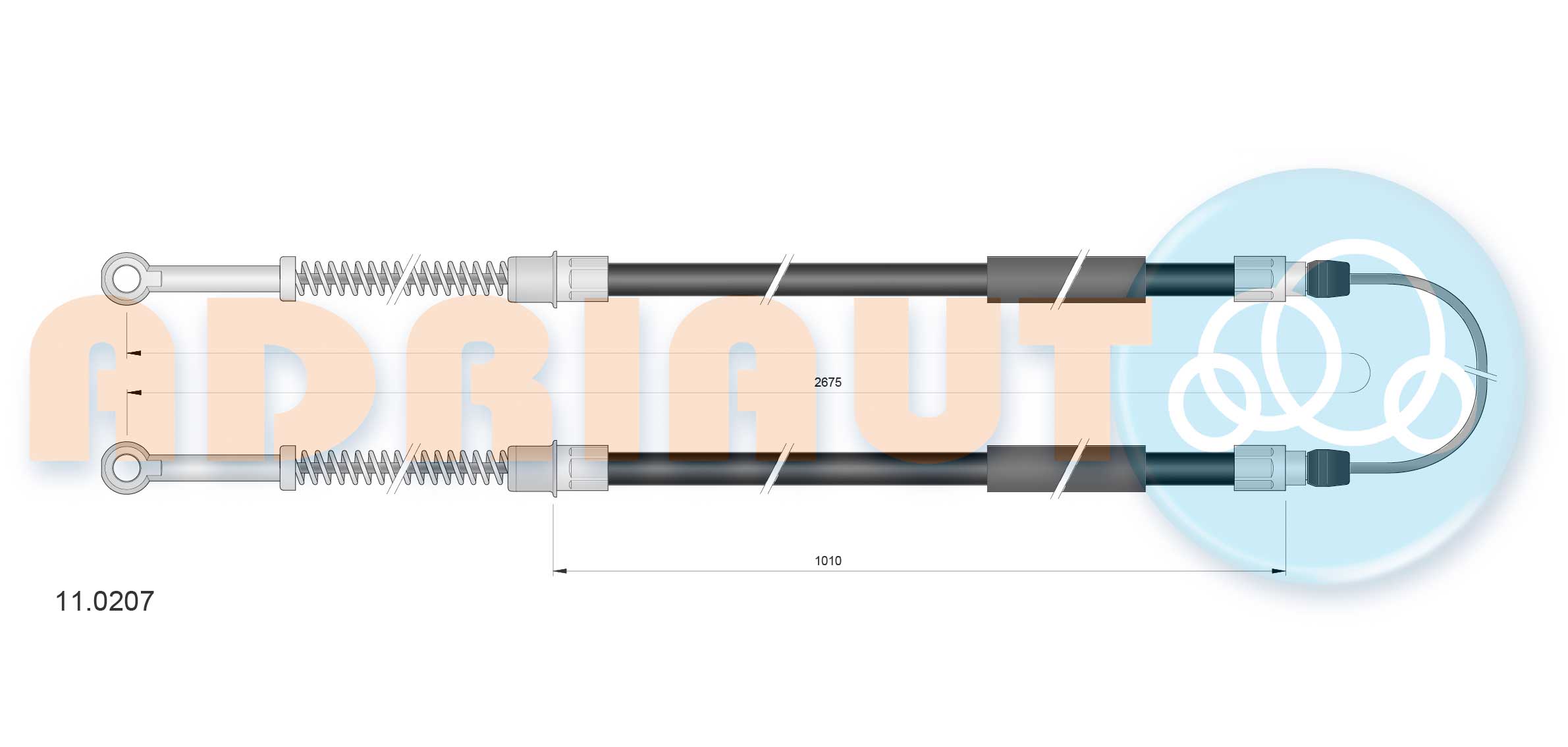 Cable Pull, parking brake (11.0207)