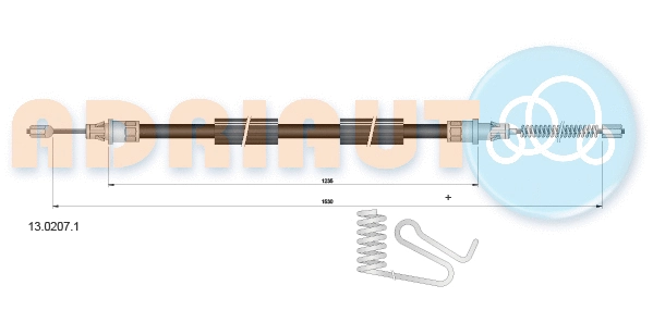 Cable Pull, parking brake (13.0207.1)