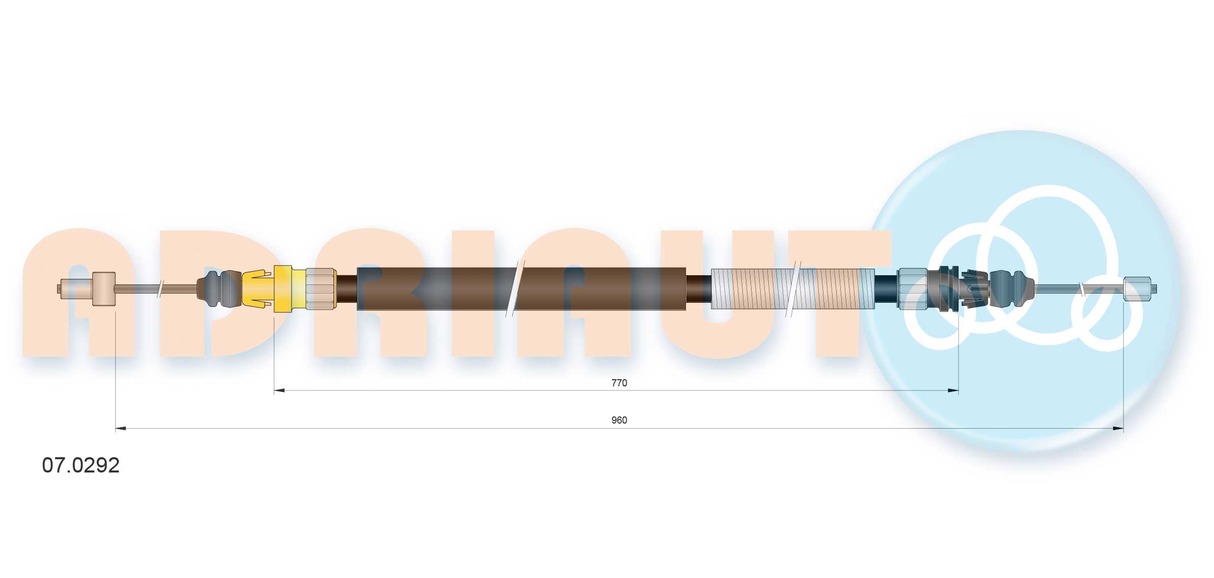 Cable Pull, parking brake (07.0292)