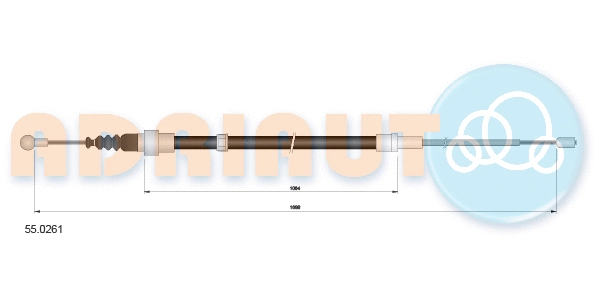 Cable Pull, parking brake (55.0261)
