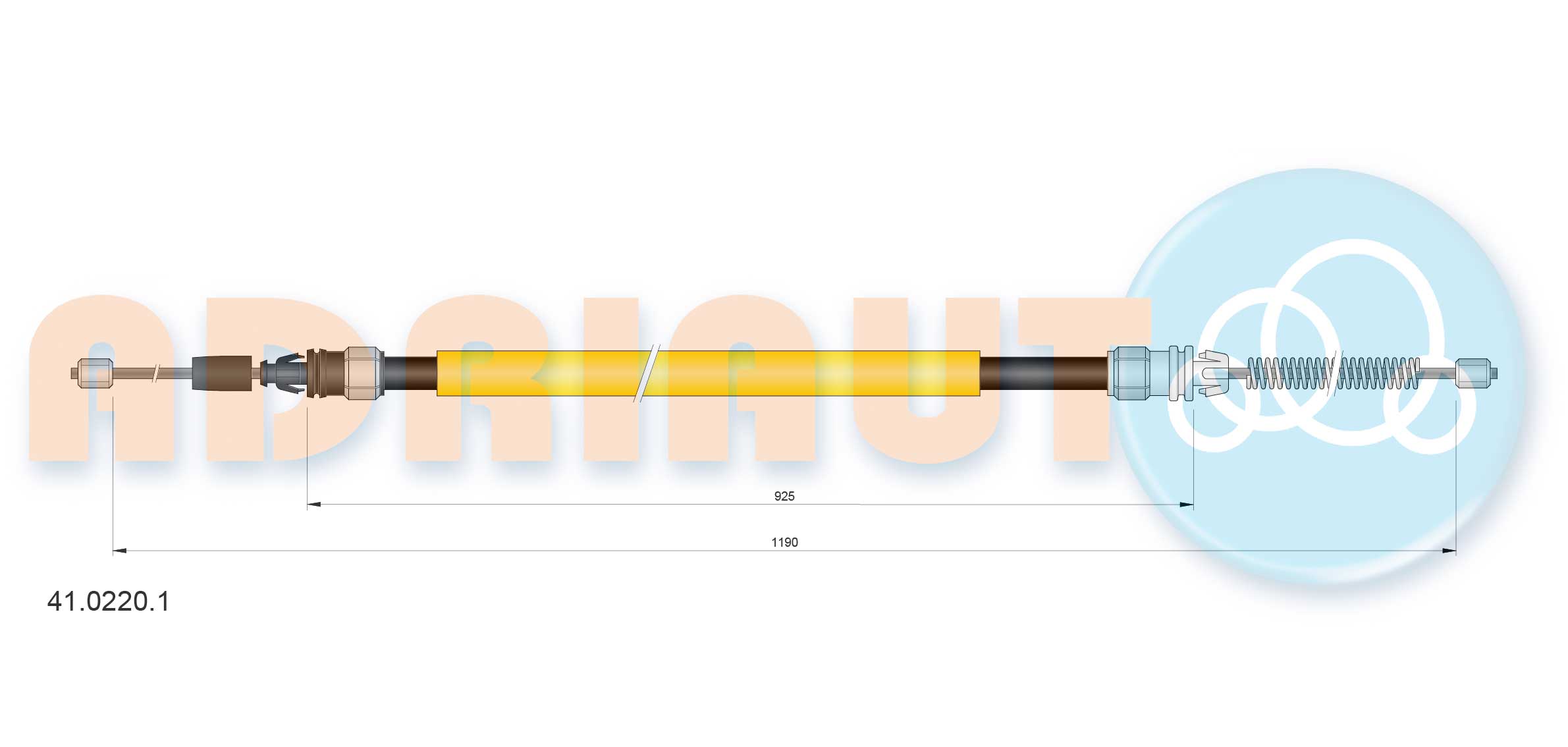 Cable Pull, parking brake (41.0220.1)