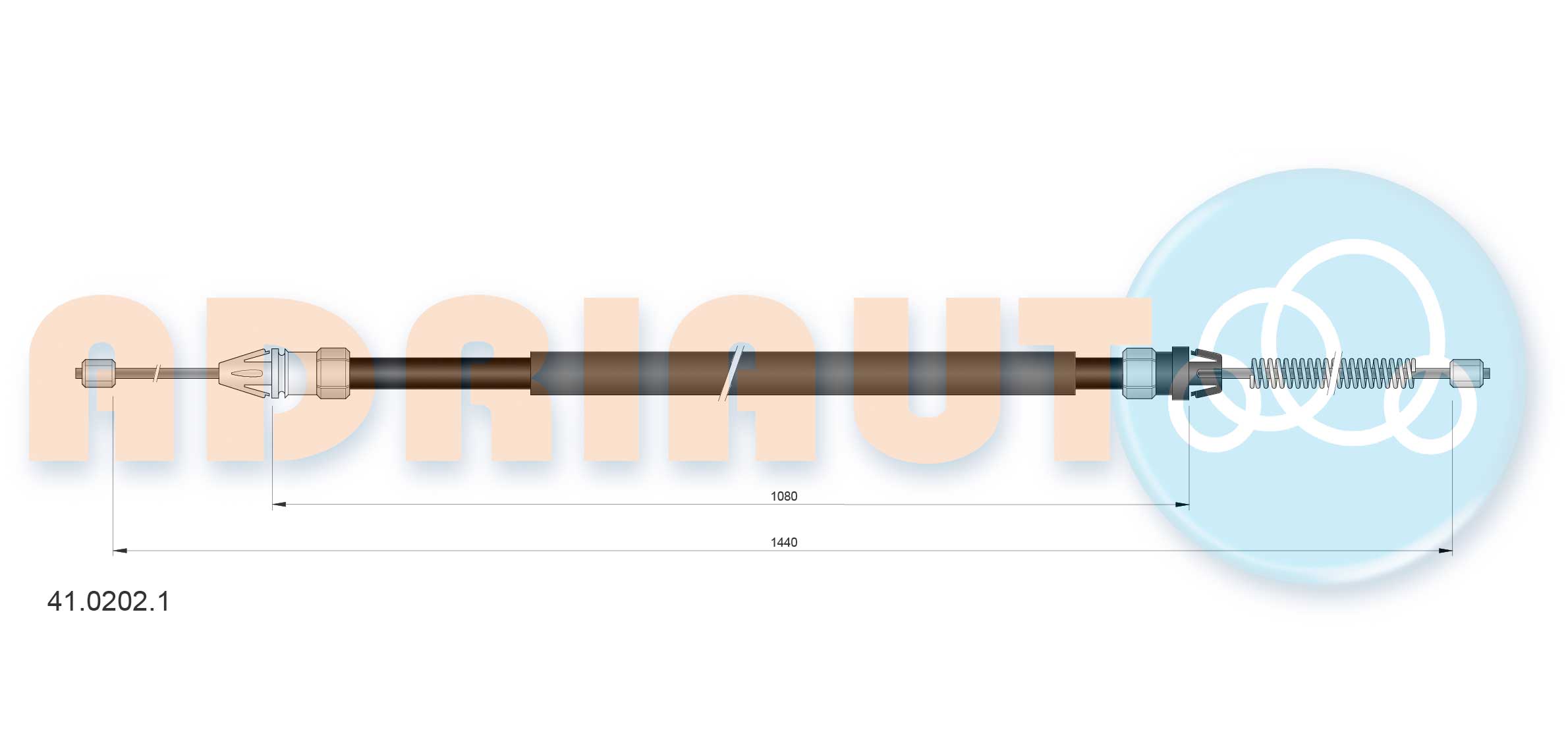 Cable Pull, parking brake (41.0202.1)