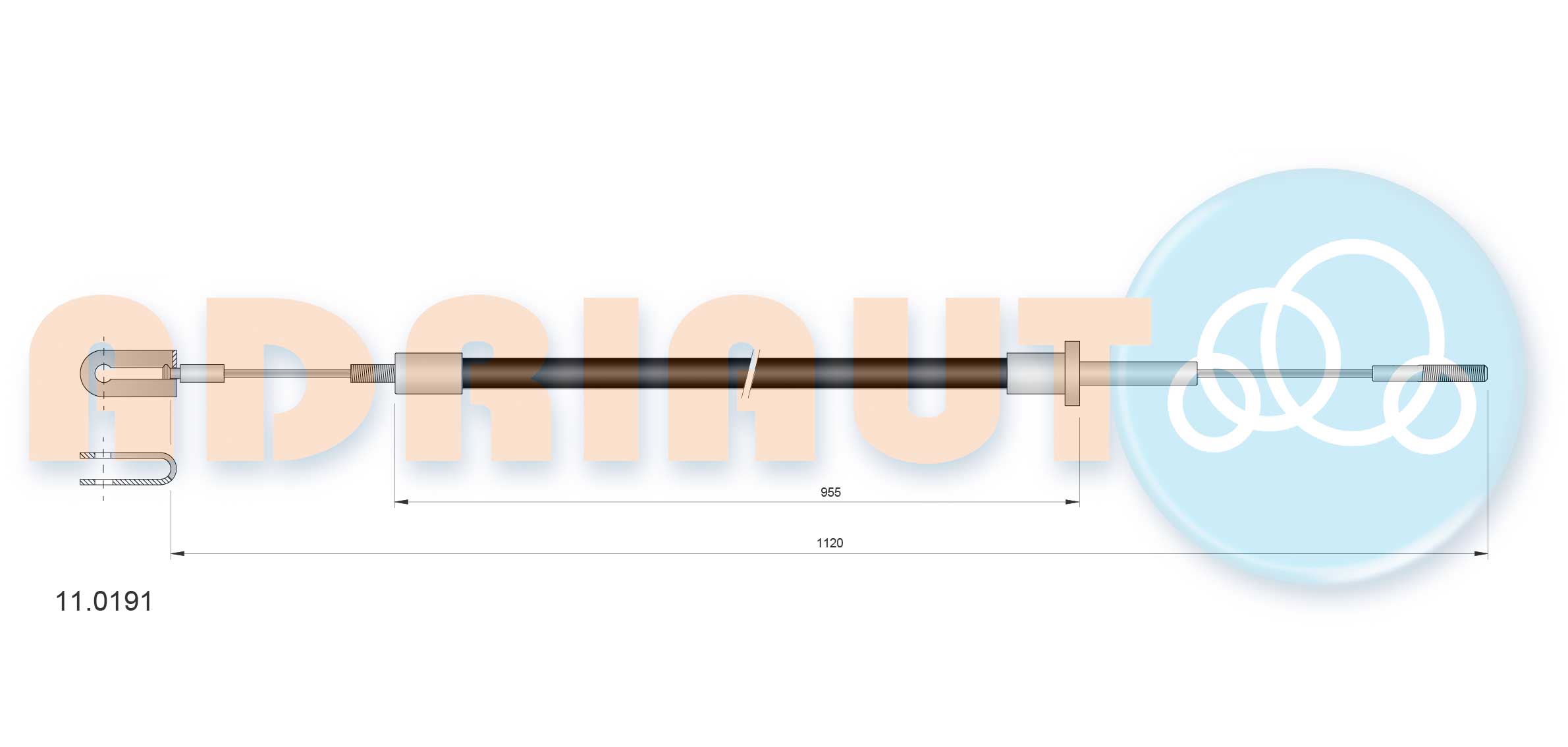 Cable Pull, clutch control (11.0191)
