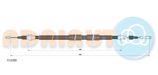 Cable Pull, parking brake (13.0280)