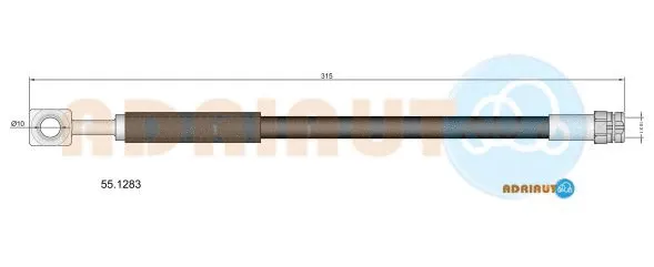 Brake Hose (55.1283)