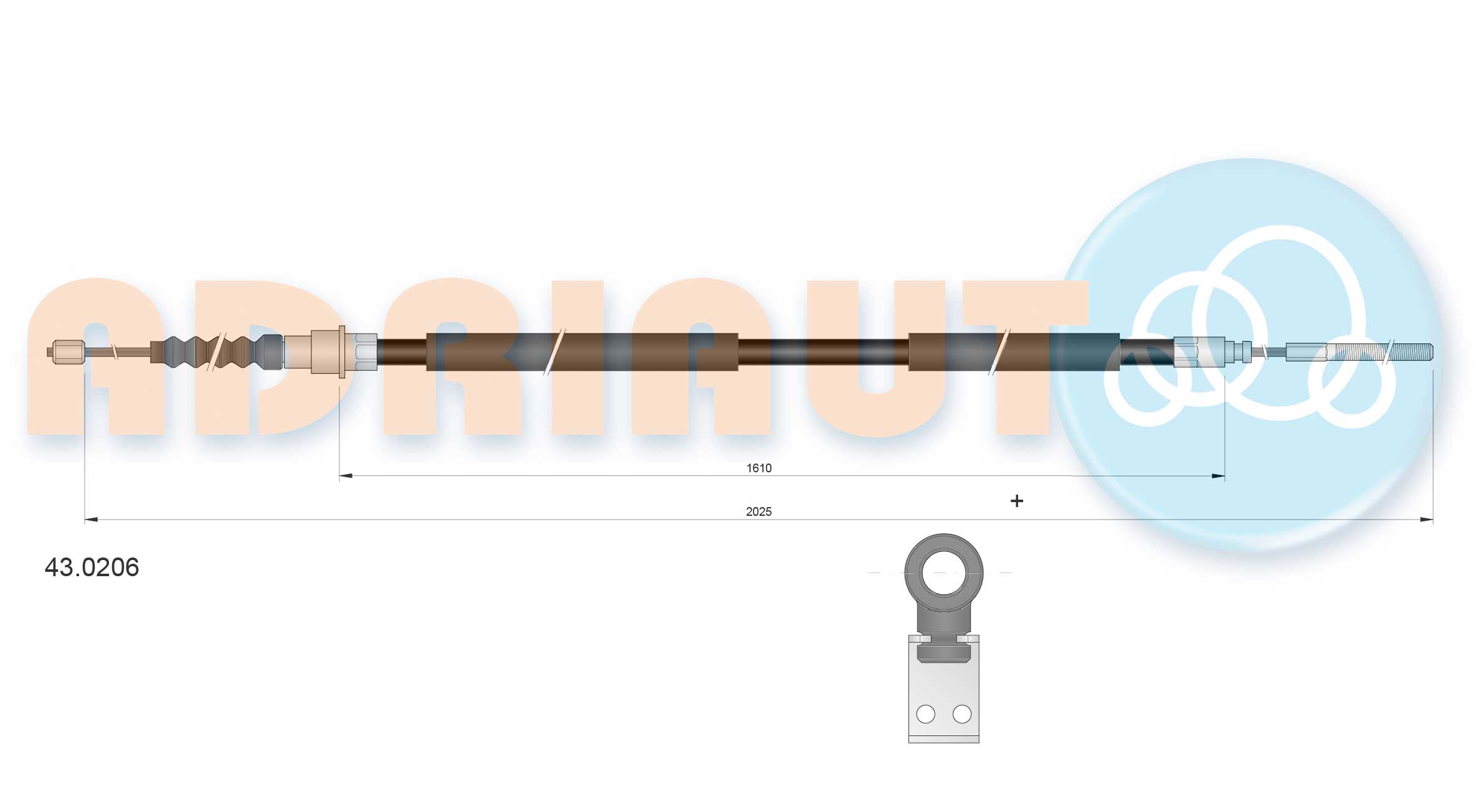 Cable Pull, parking brake (43.0206)