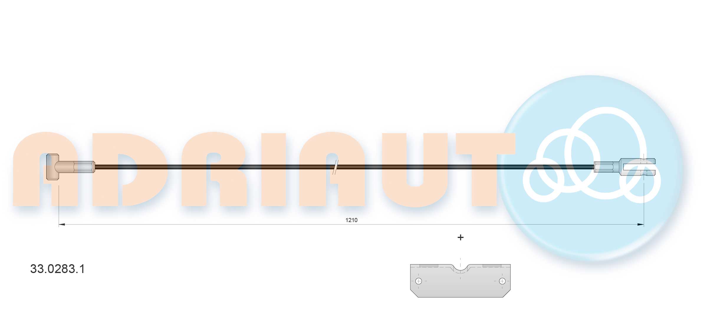 Cable Pull, parking brake (33.0283.1)