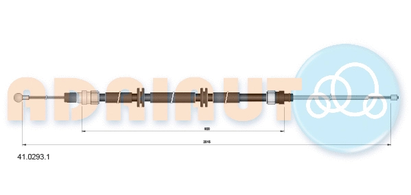 Cable Pull, parking brake (41.0293.1)