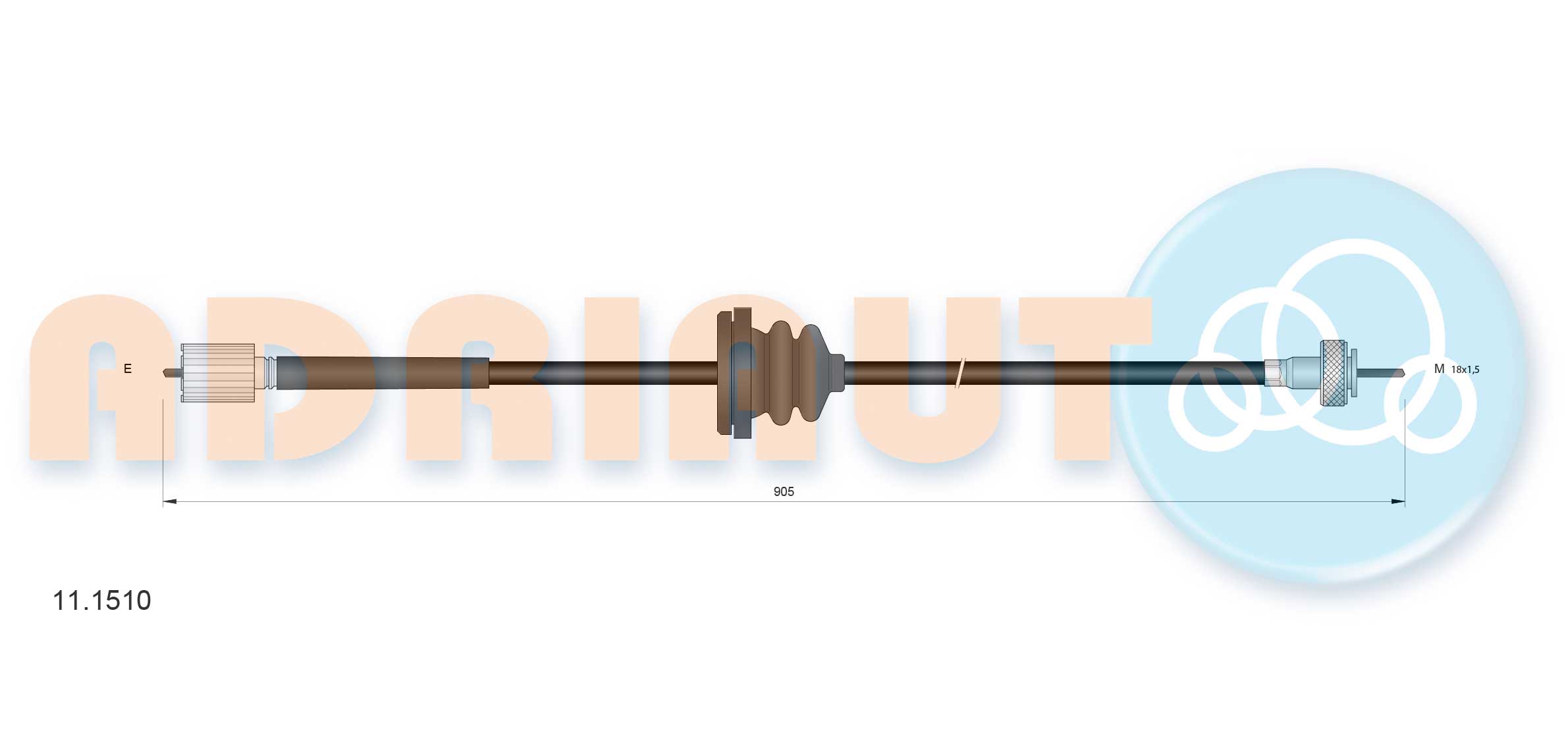 Speedometer Cable (11.1510)