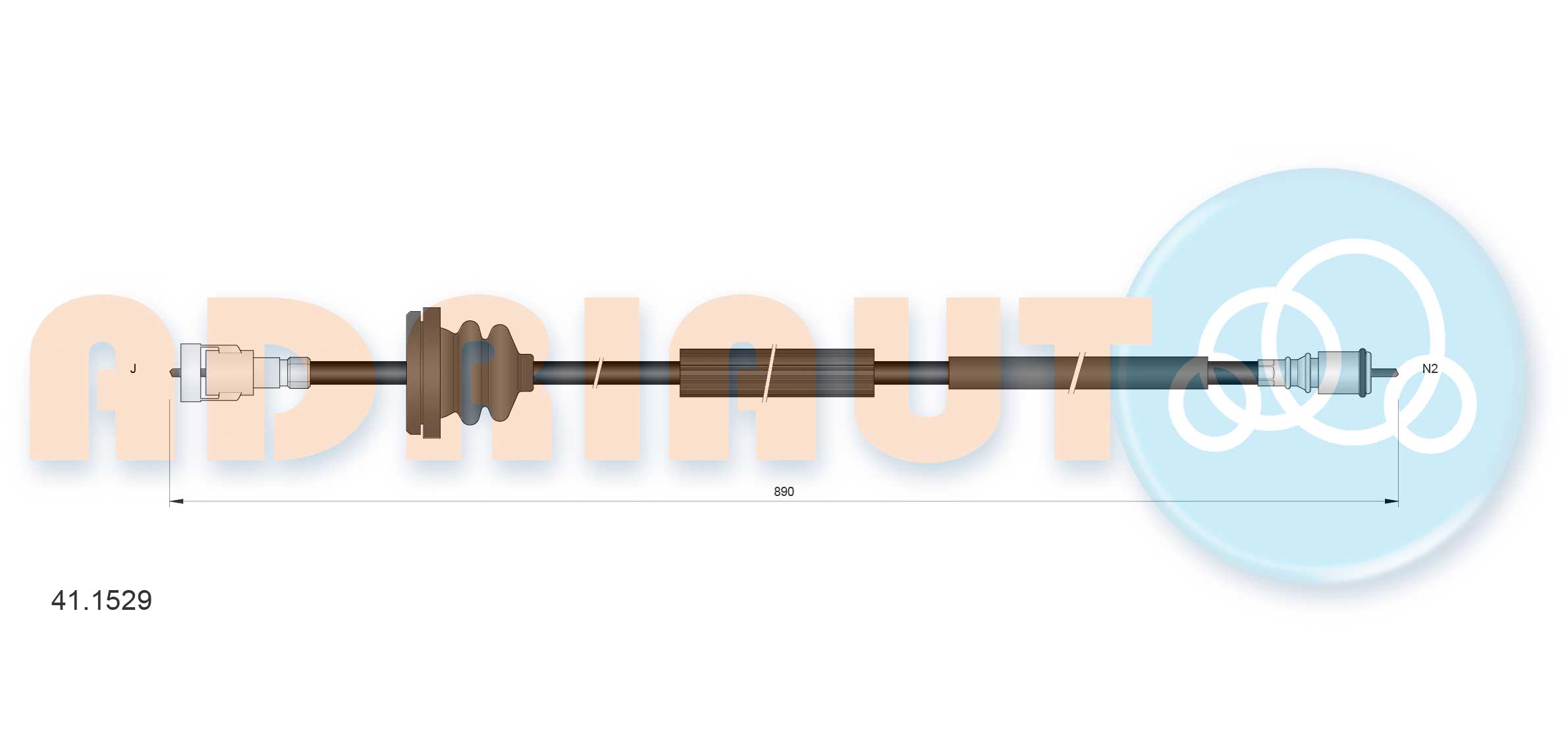 Speedometer Cable (41.1529)
