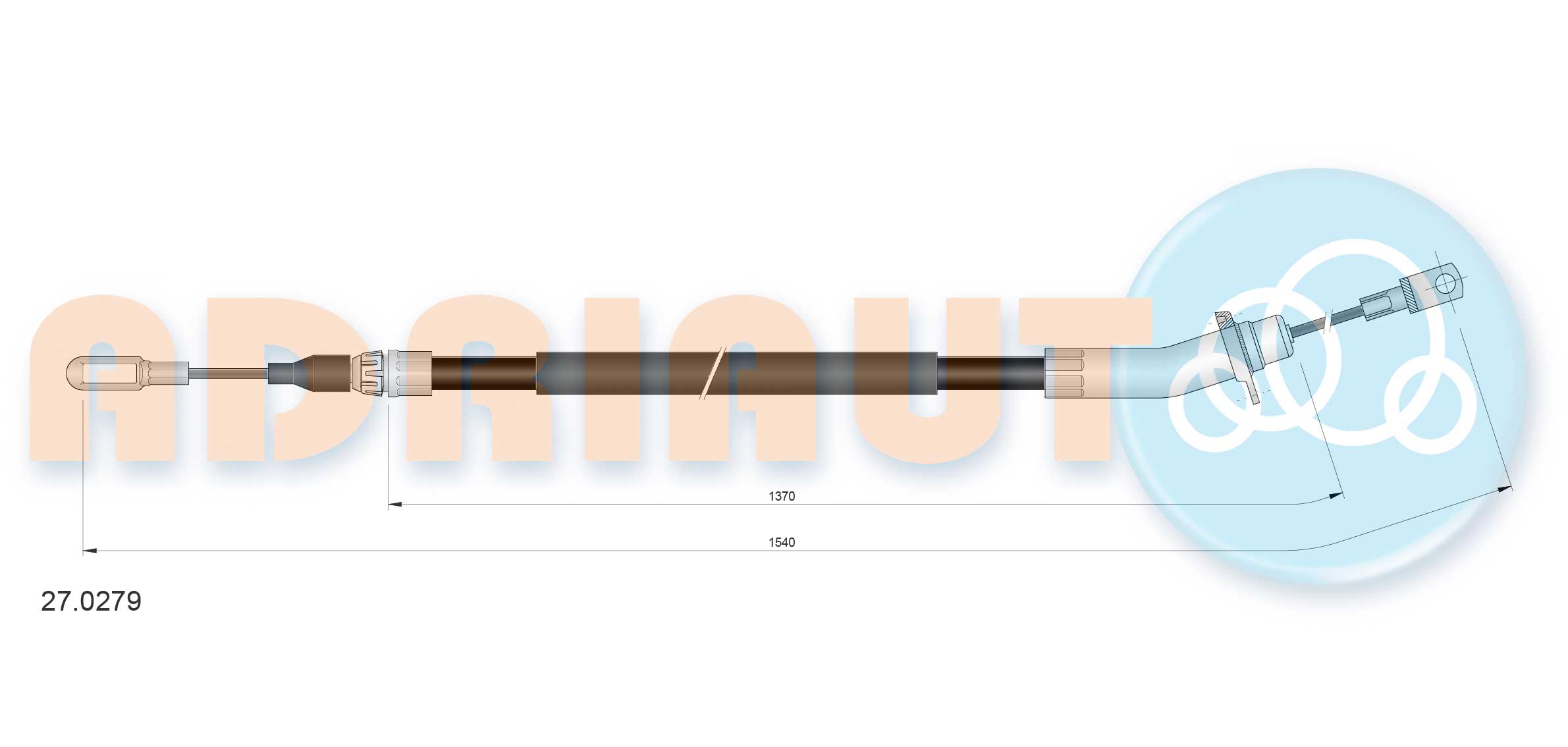 Cable Pull, parking brake (27.0279)