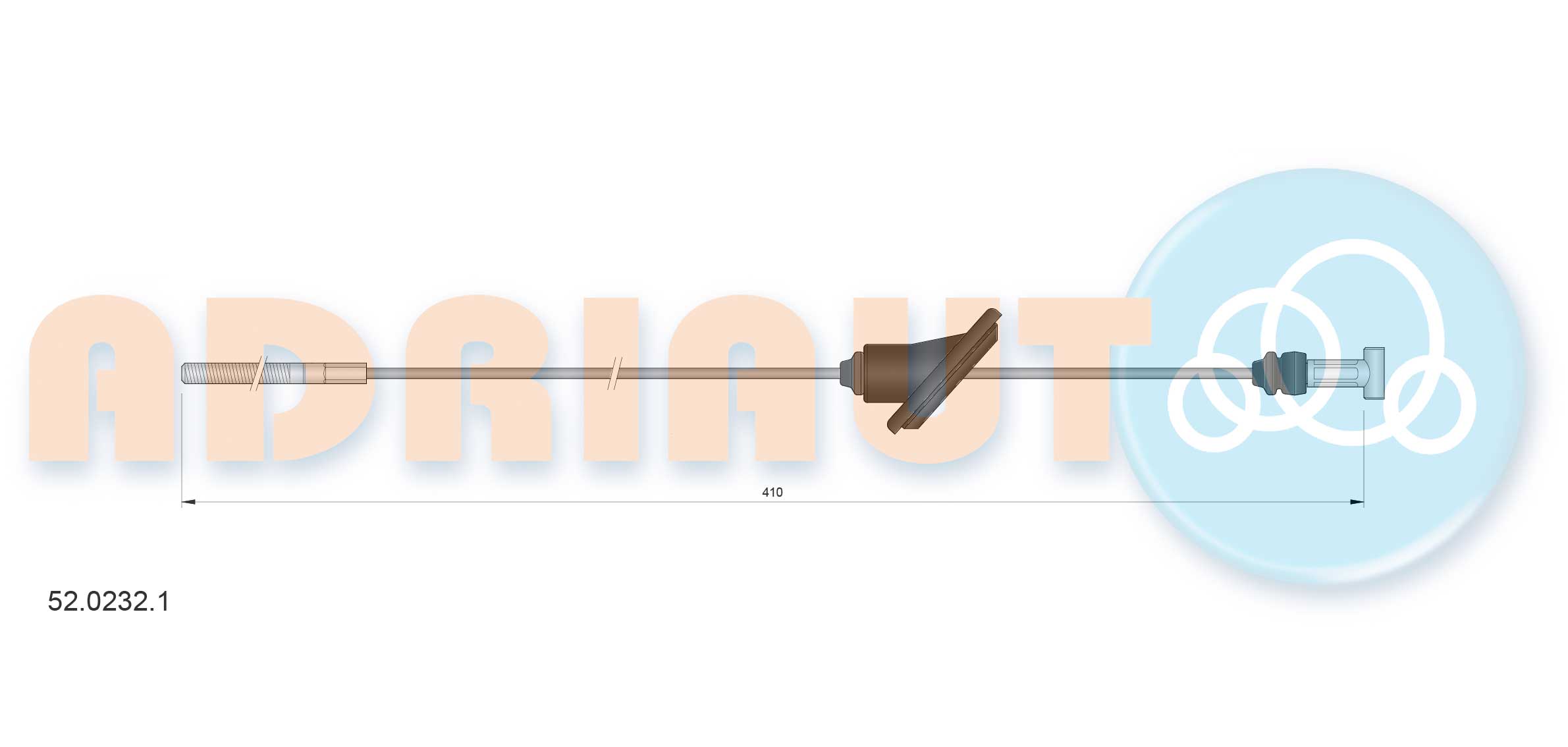 Cable Pull, parking brake (52.0232.1)