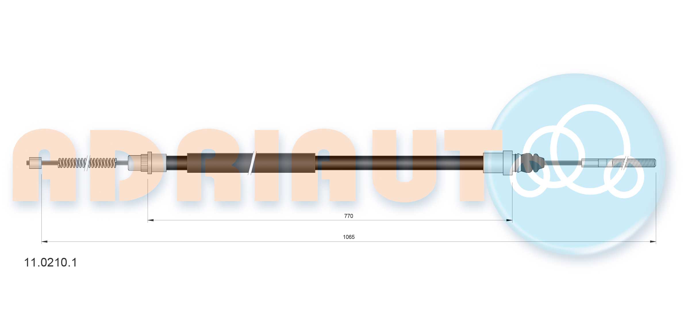 Cable Pull, parking brake (11.0210.1)