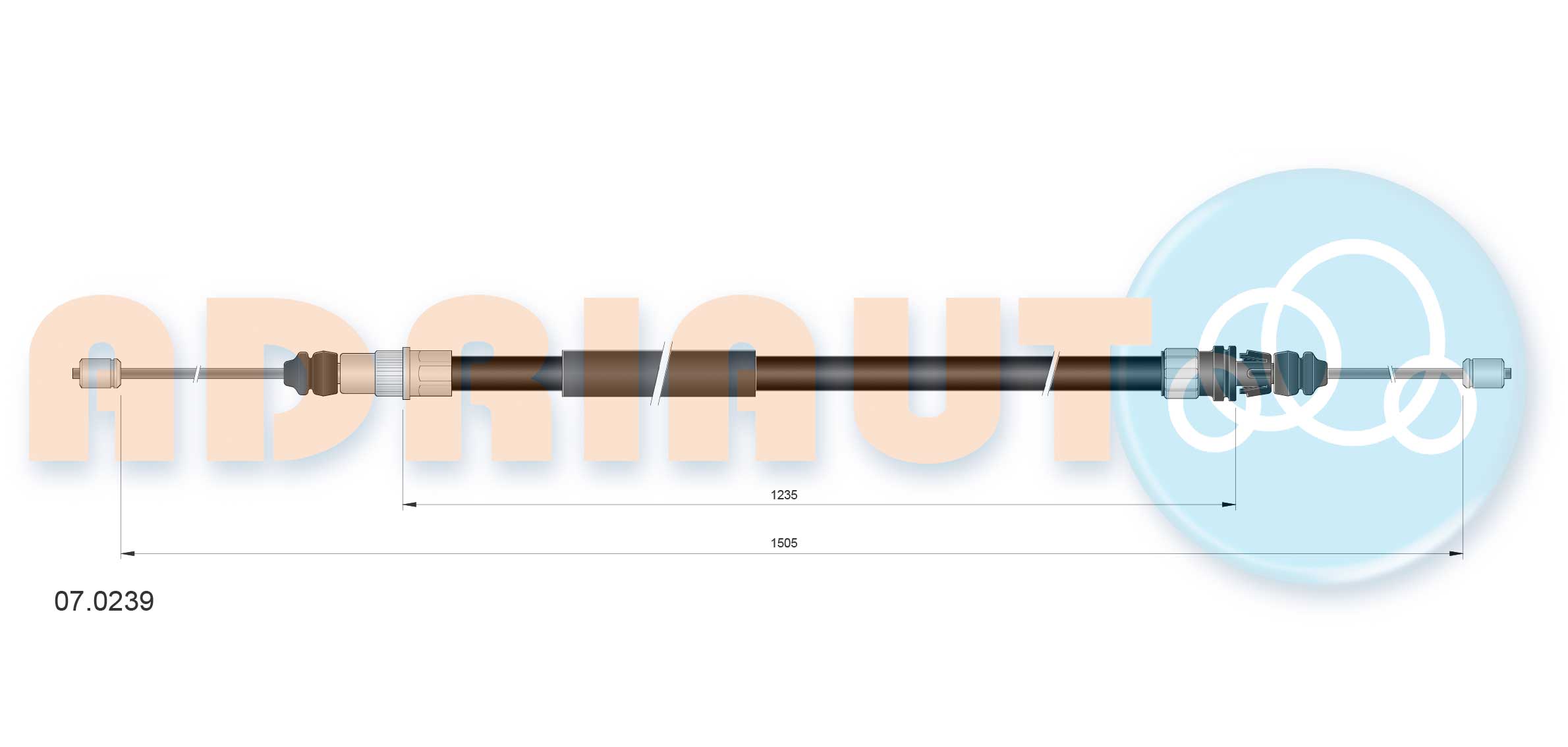 Cable Pull, parking brake (07.0239)