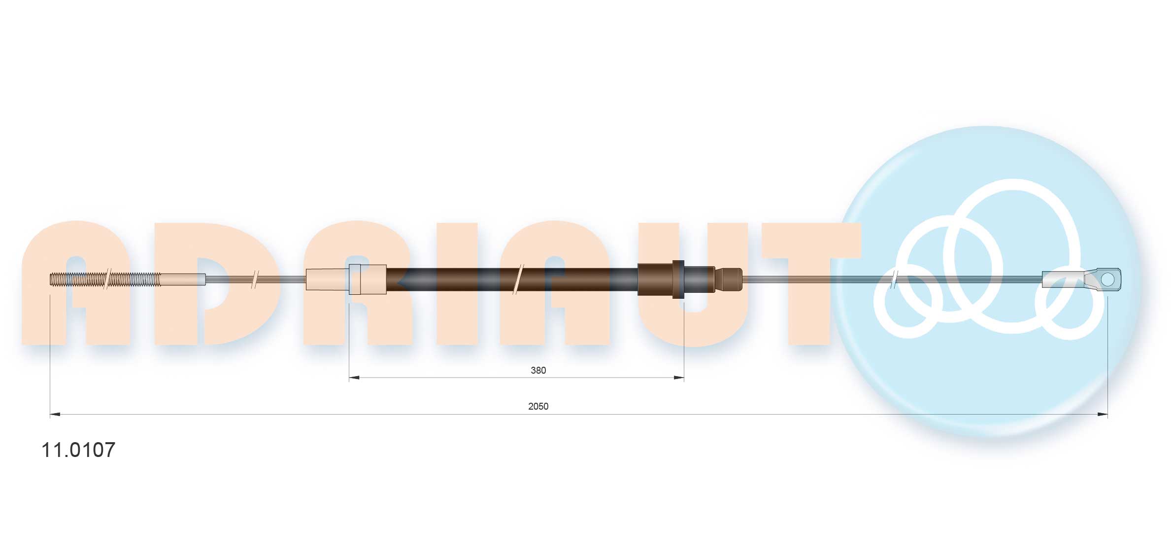 Cable Pull, clutch control (11.0107)