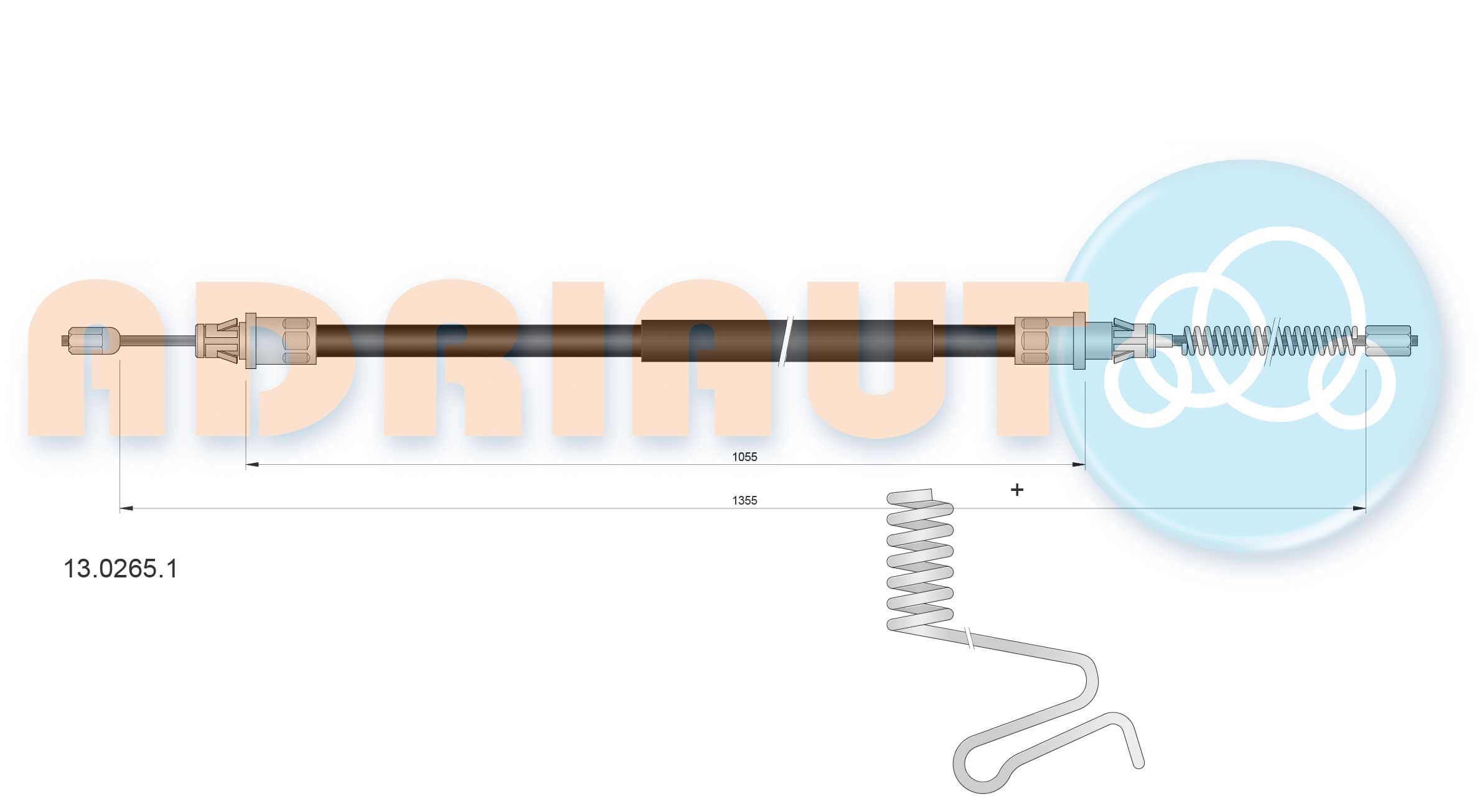 Cable Pull, parking brake (13.0265.1)