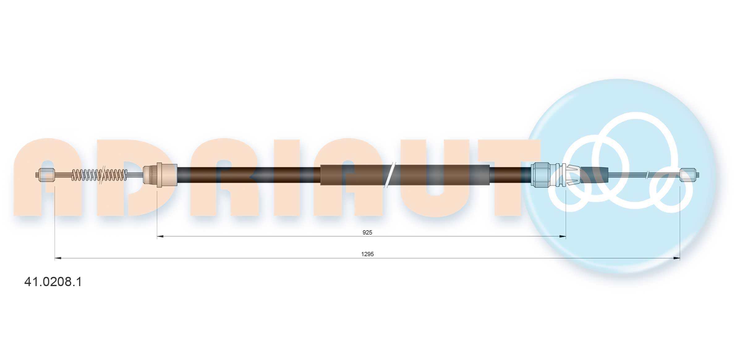 Cable Pull, parking brake (41.0208.1)