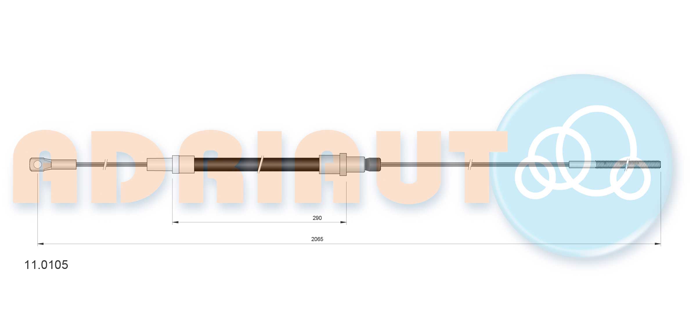 Cable Pull, clutch control (11.0105)