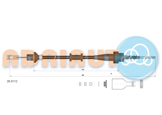 Cable Pull, clutch control (28.0112)