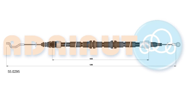 Cable Pull, parking brake (55.0295)