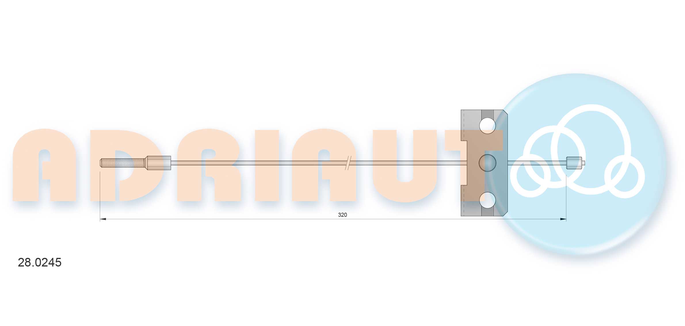 Cable Pull, parking brake (28.0245)