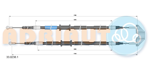 Cable Pull, parking brake (33.0238.1)