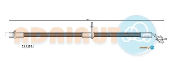 Brake Hose (52.1265.1)