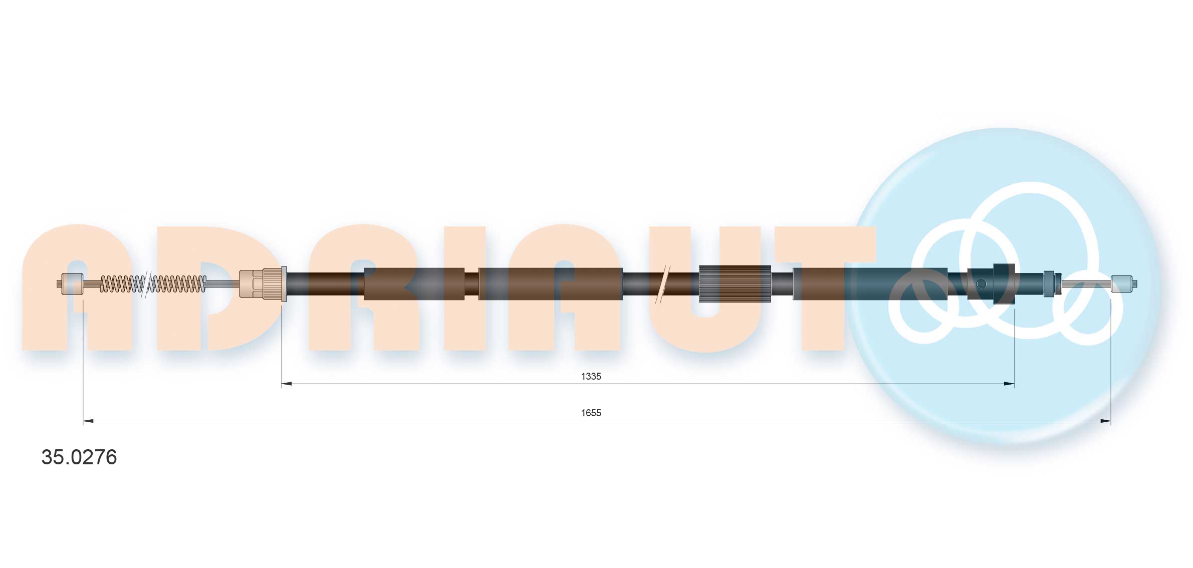 Cable Pull, parking brake (35.0276)
