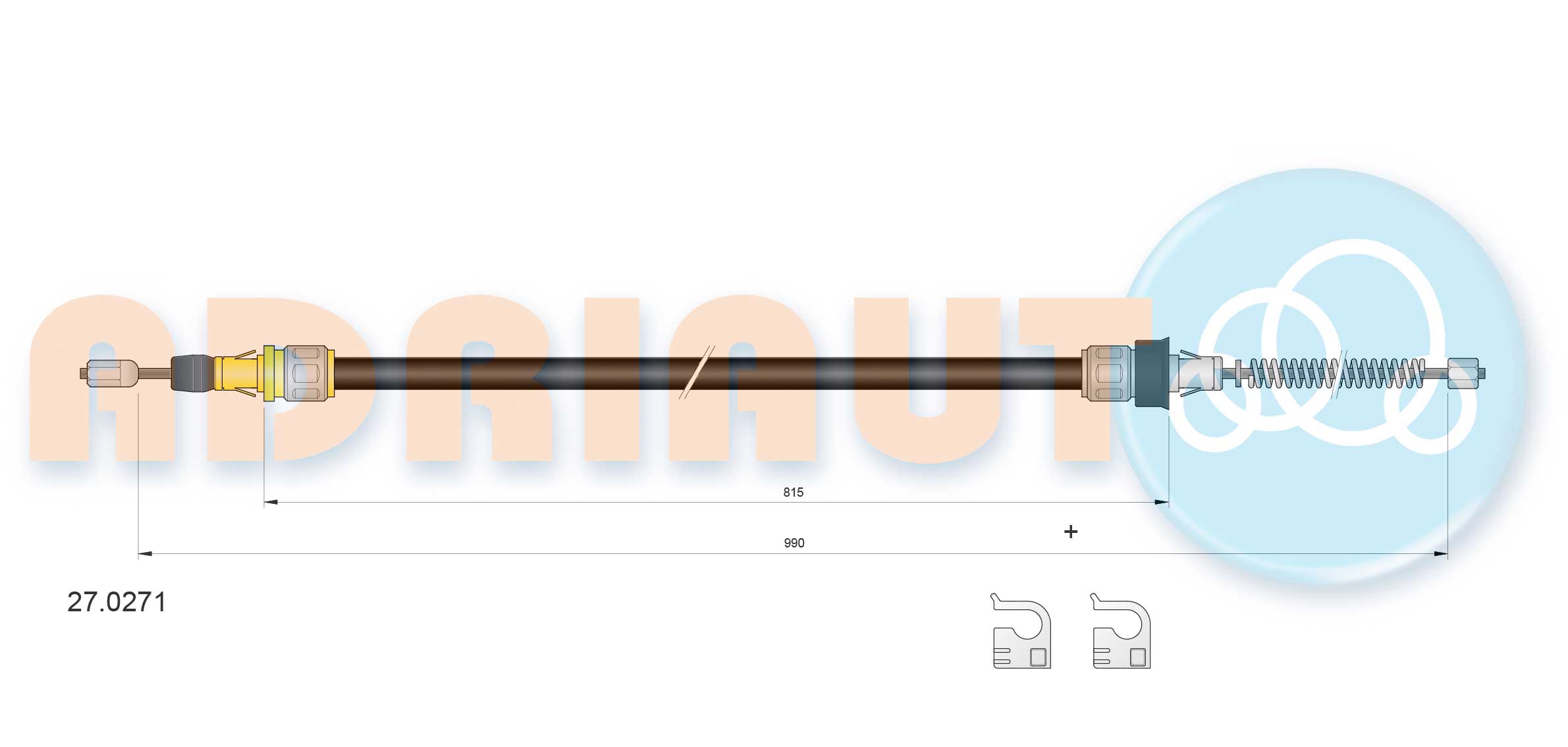 Cable Pull, parking brake (27.0271)