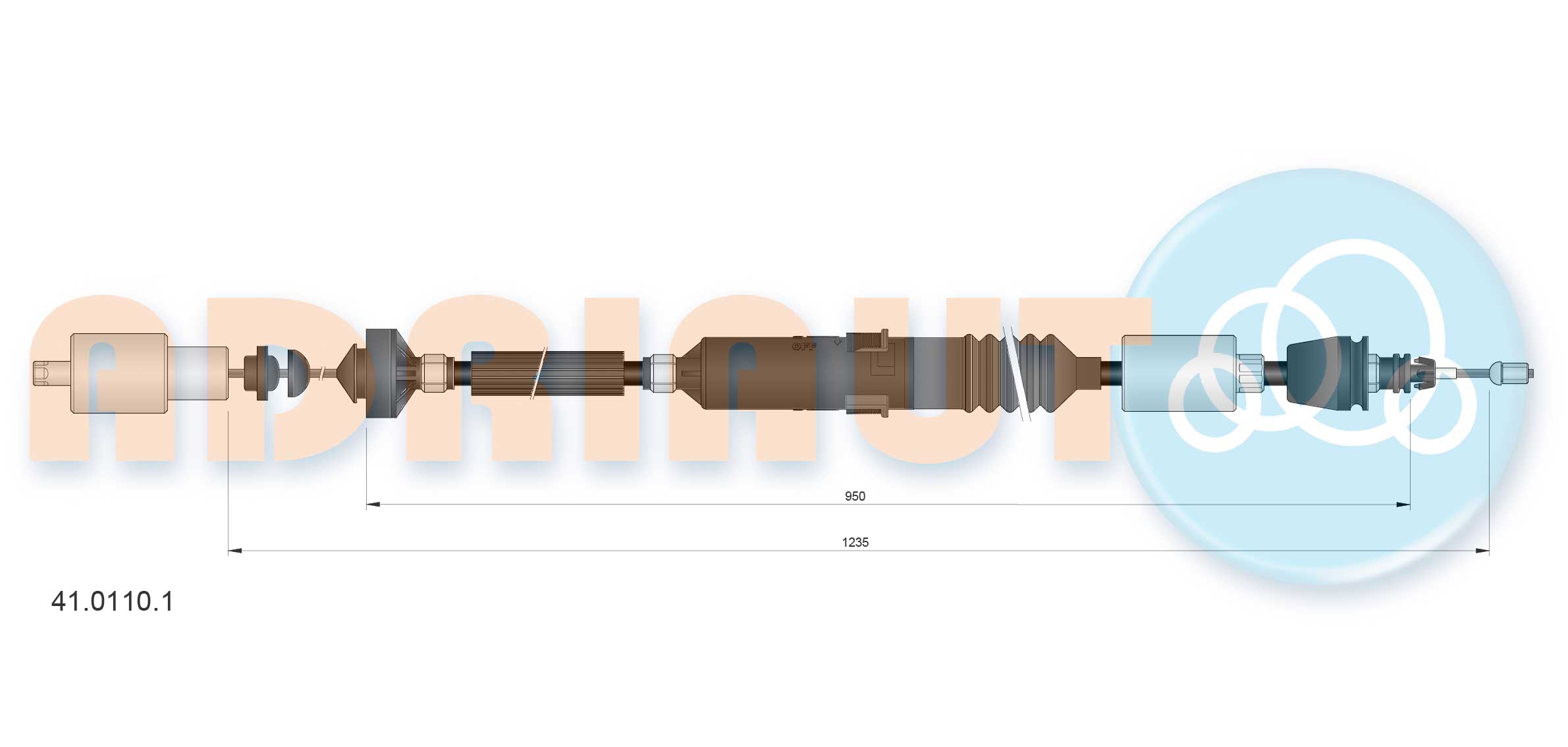 Cable Pull, clutch control (41.0110.1)