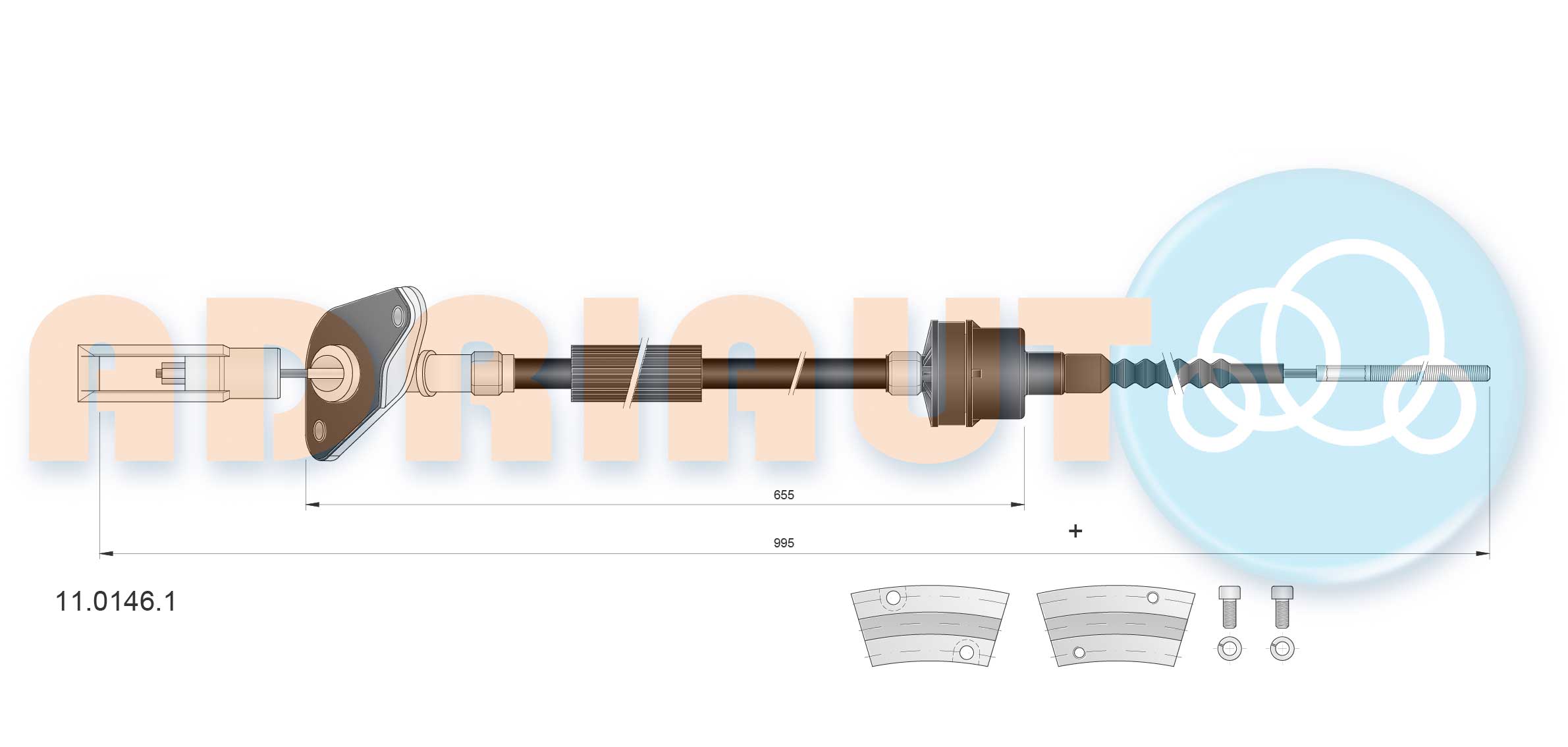 Cable Pull, clutch control (11.0146.1)