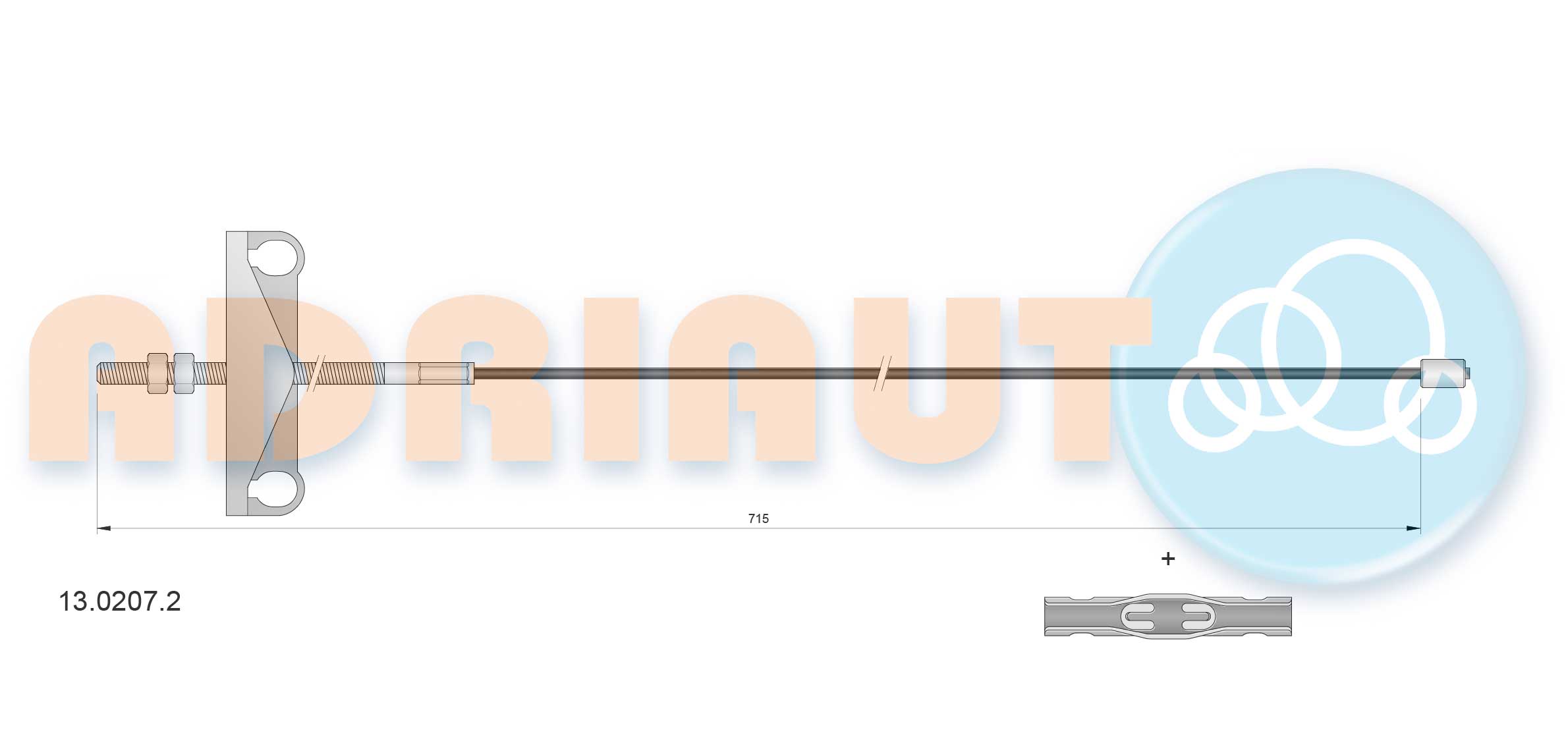 Cable Pull, parking brake (13.0207.2)