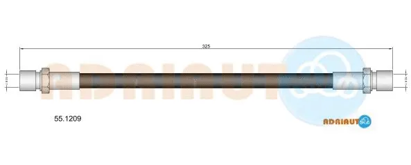 Brake Hose (55.1209)