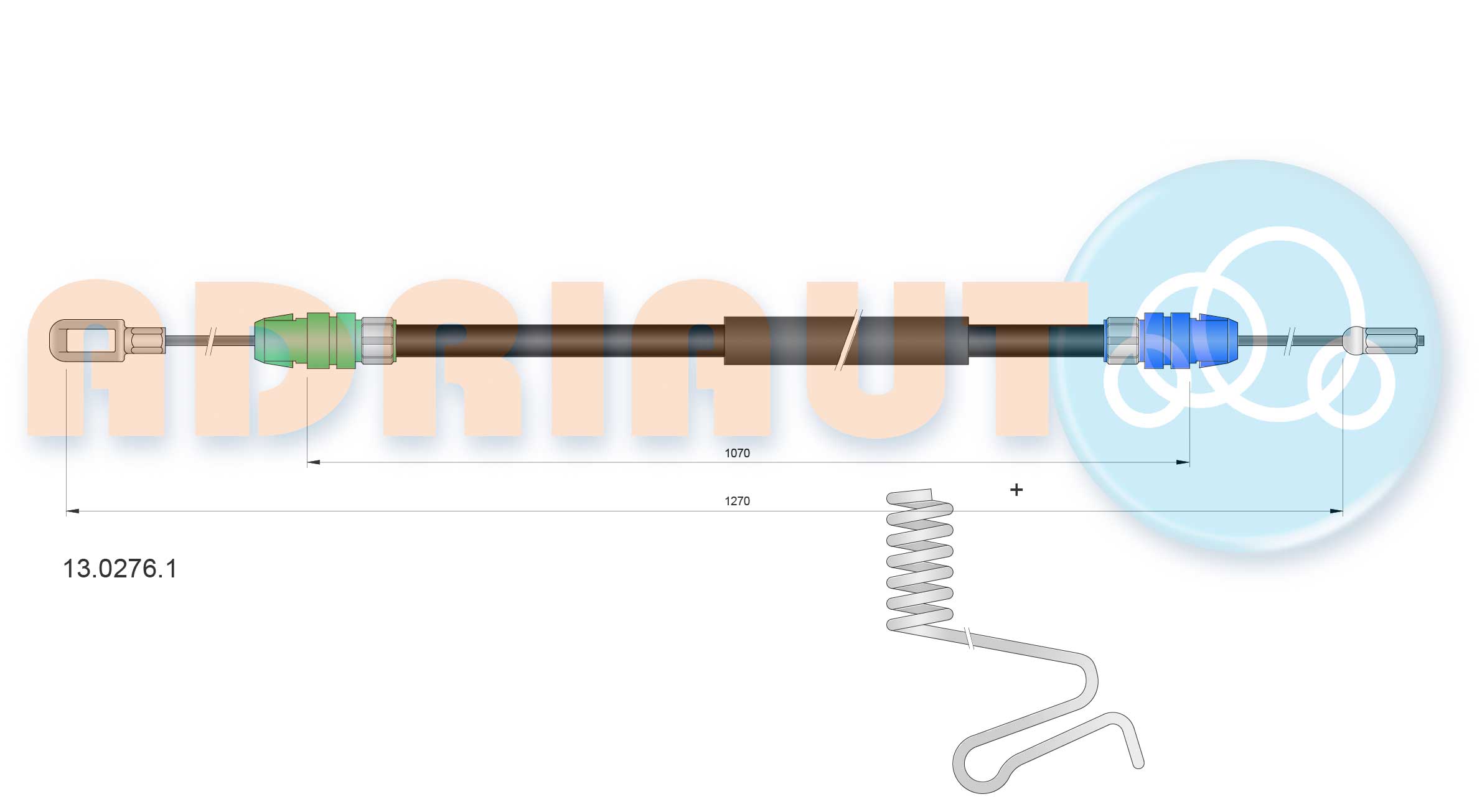 Cable Pull, parking brake (13.0276.1)