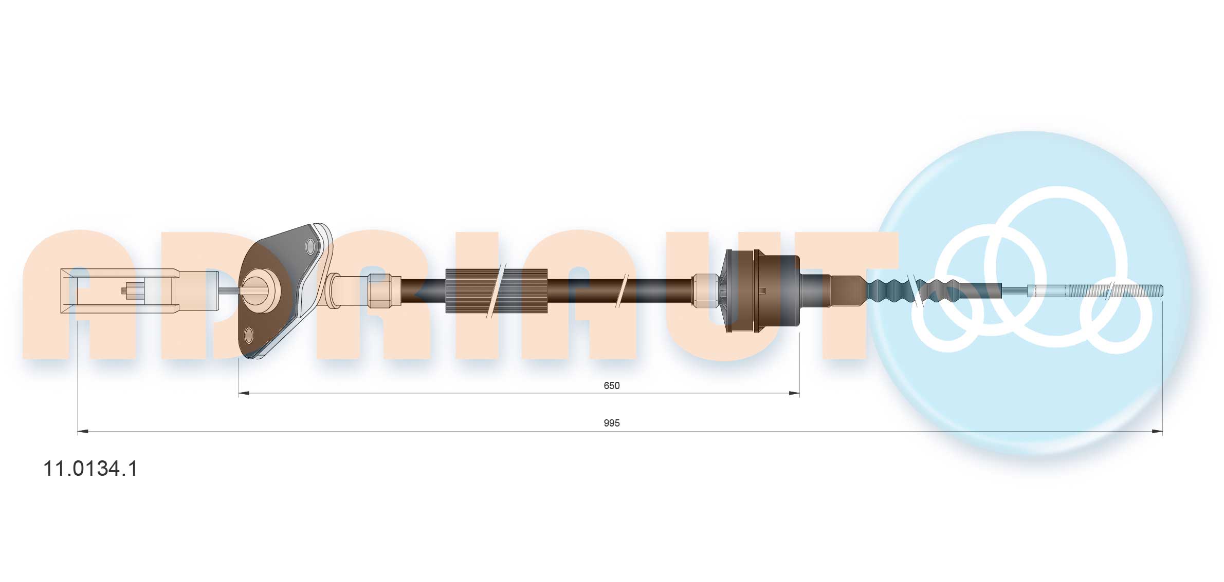 Cable Pull, clutch control (11.0134.1)