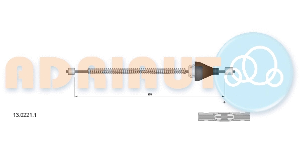 Cable Pull, parking brake (13.0221.1)