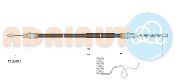 Cable Pull, parking brake (13.0209.1)