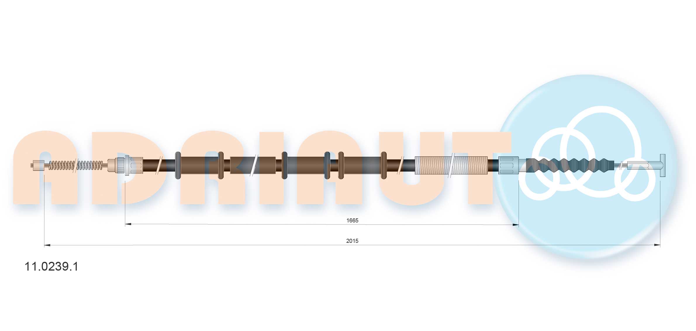 Cable Pull, parking brake (11.0239.1)