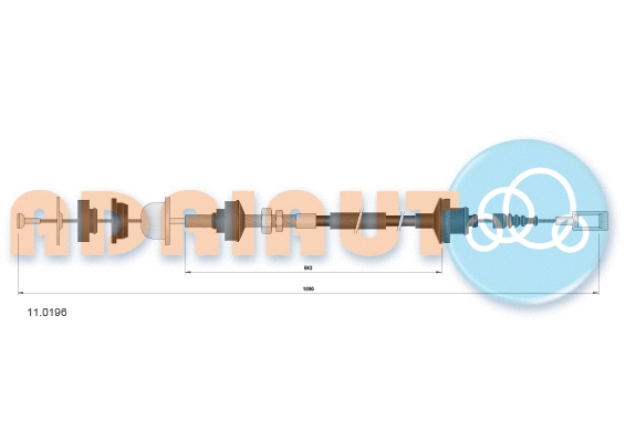 Cable Pull, clutch control (11.0196)