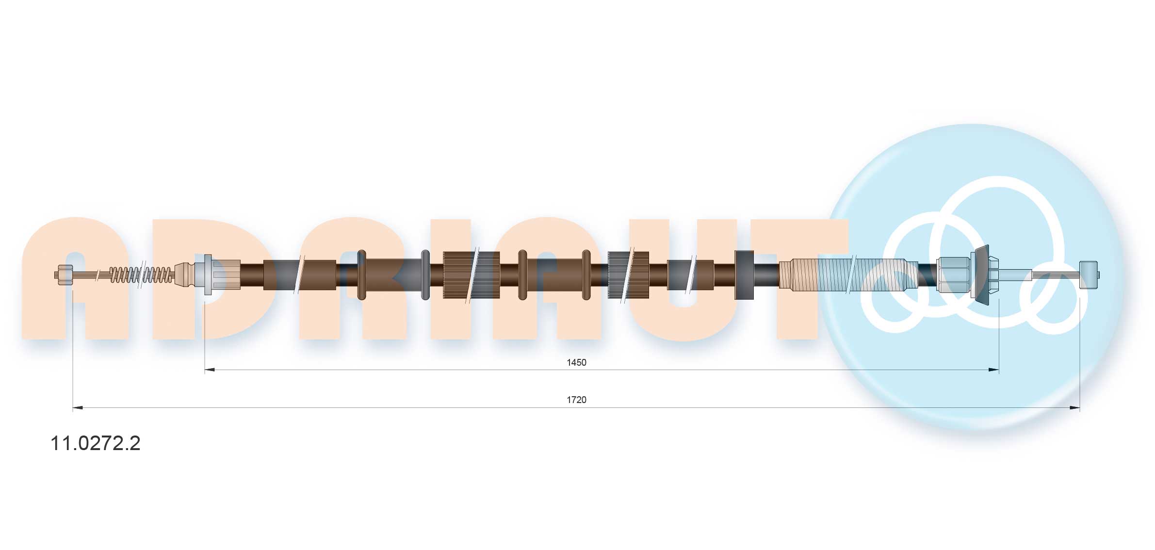 Cable Pull, parking brake (11.0272.2)