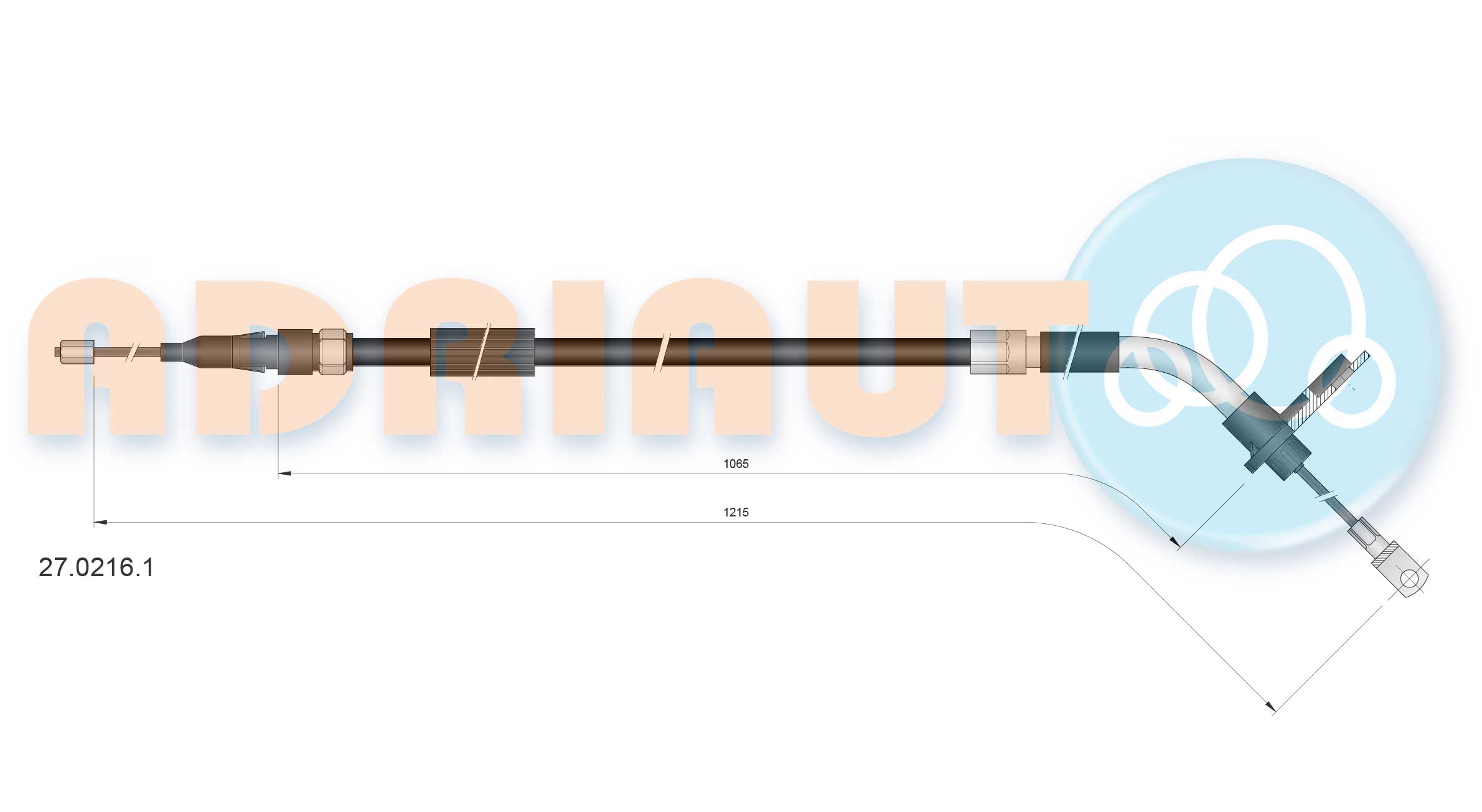 Cable Pull, parking brake (27.0216.1)