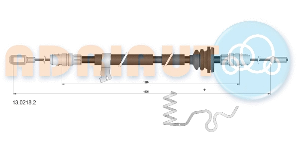 Cable Pull, parking brake (13.0218.2)