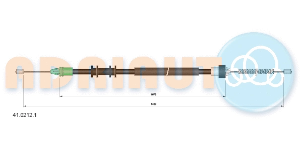 Cable Pull, parking brake (41.0212.1)