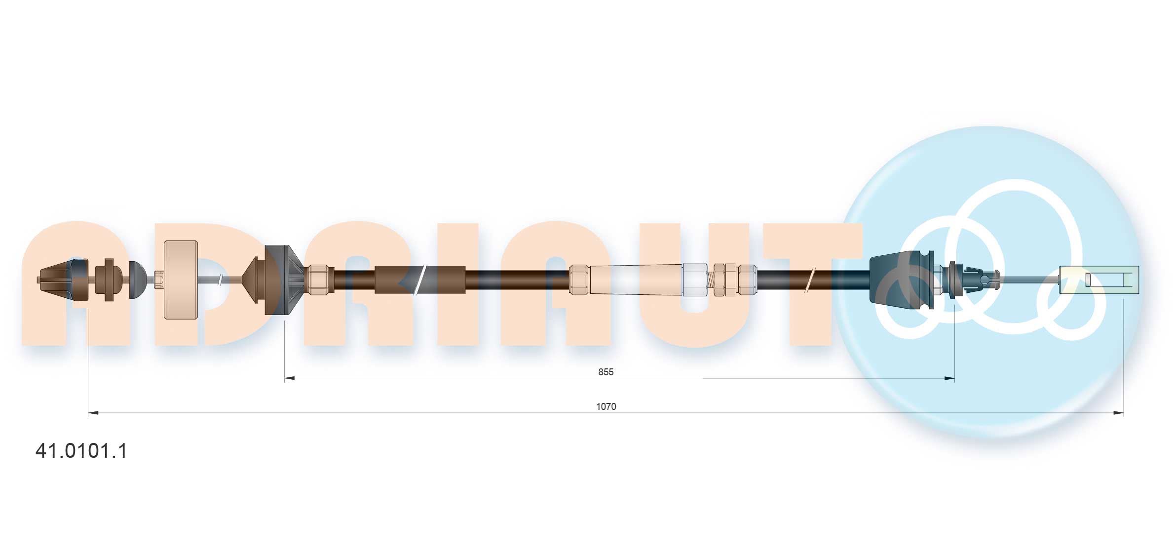 Cable Pull, clutch control (41.0101.1)