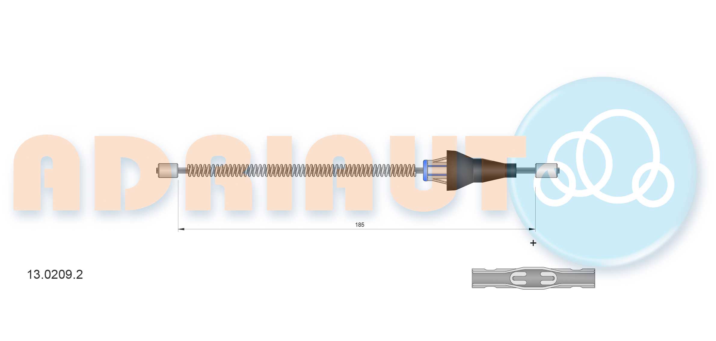 Cable Pull, parking brake (13.0209.2)