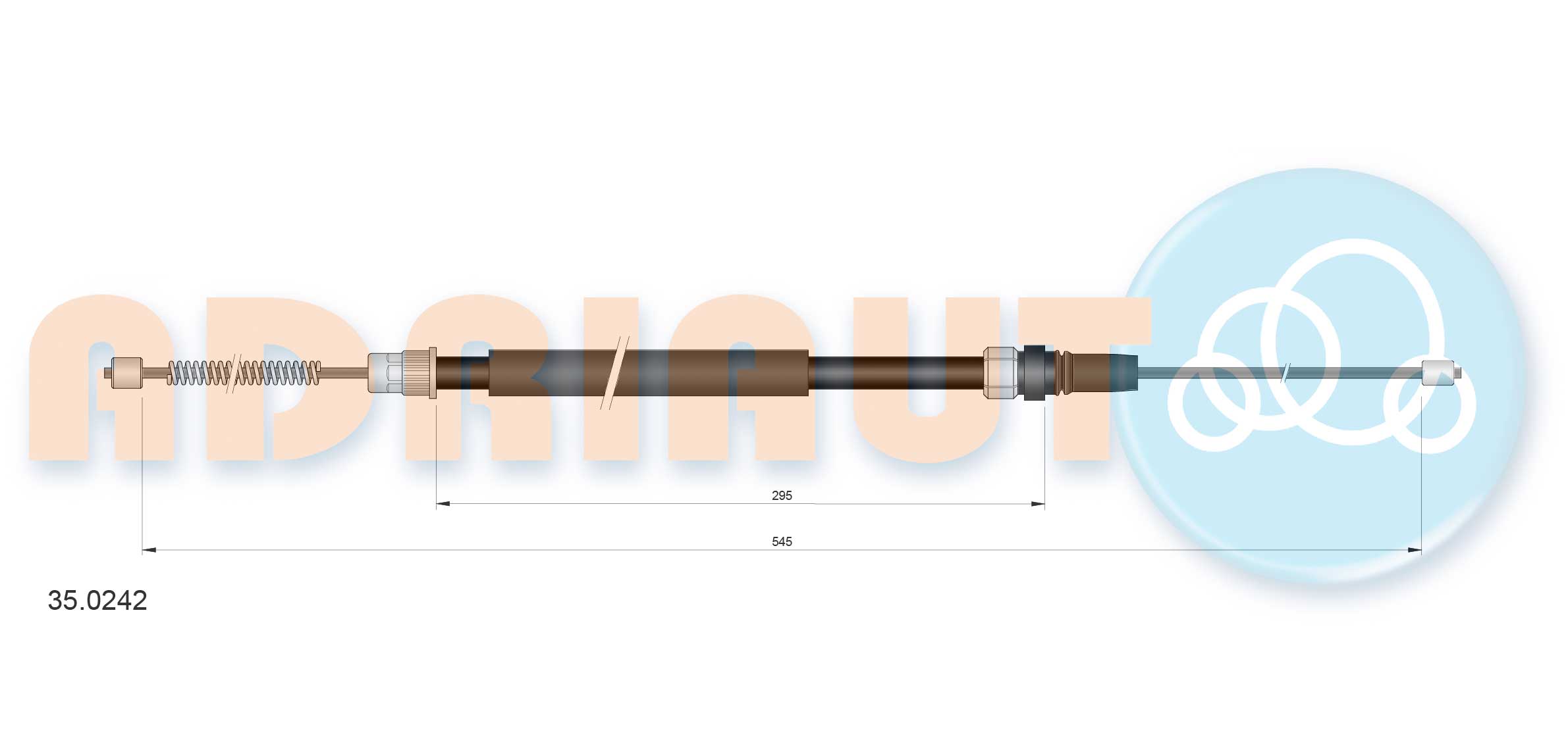 Cable Pull, parking brake (35.0242)