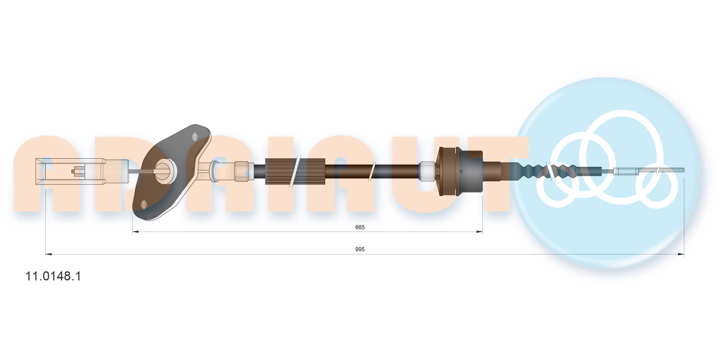 Cable Pull, clutch control (11.0148.1)