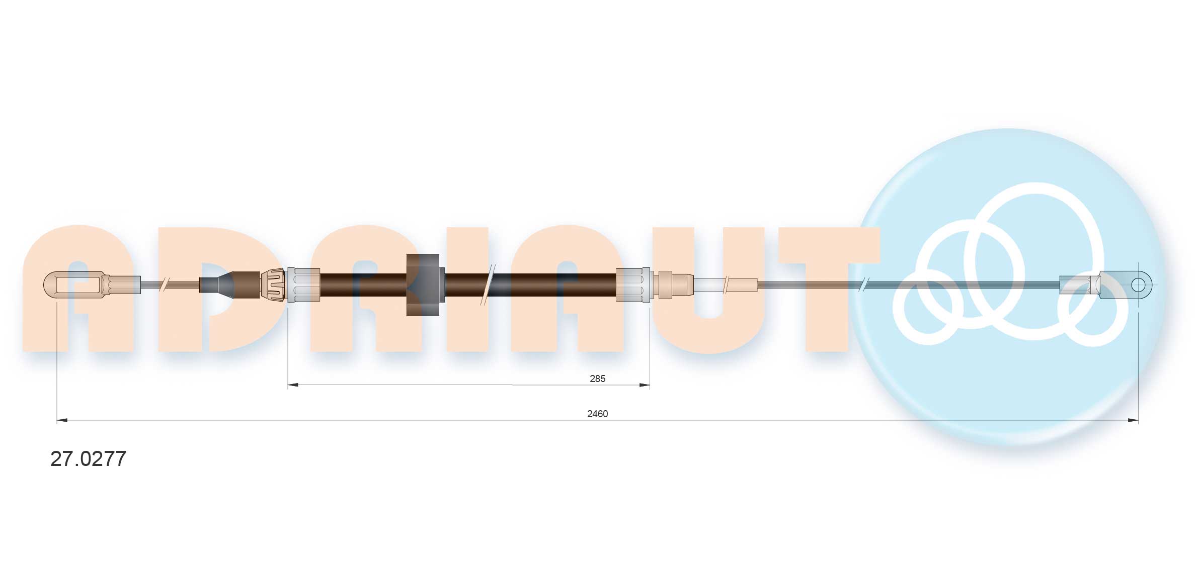 Cable Pull, parking brake (27.0277)