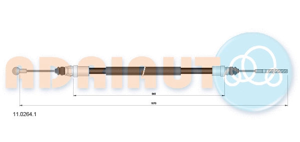Cable Pull, parking brake (11.0264.1)