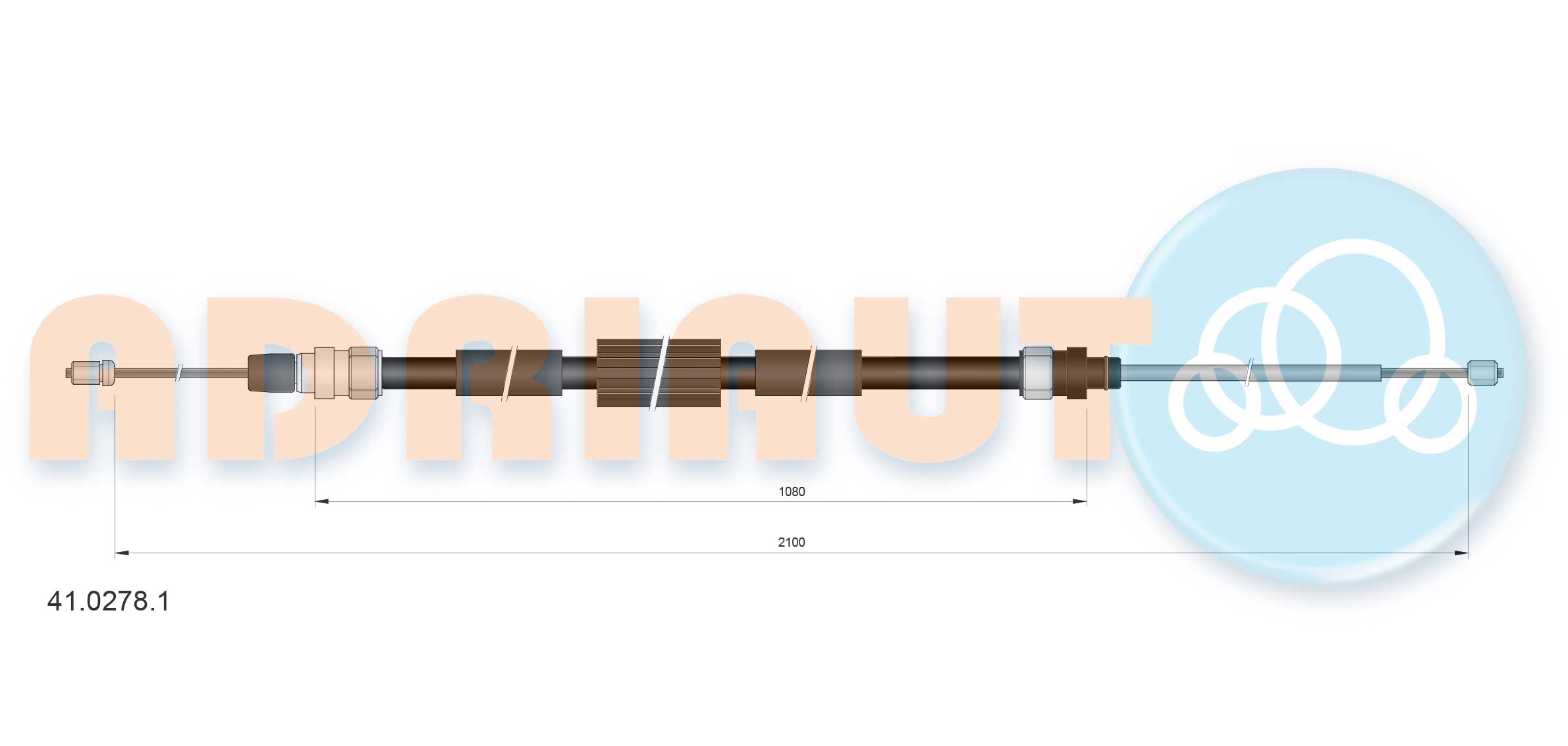 Cable Pull, parking brake (41.0278.1)